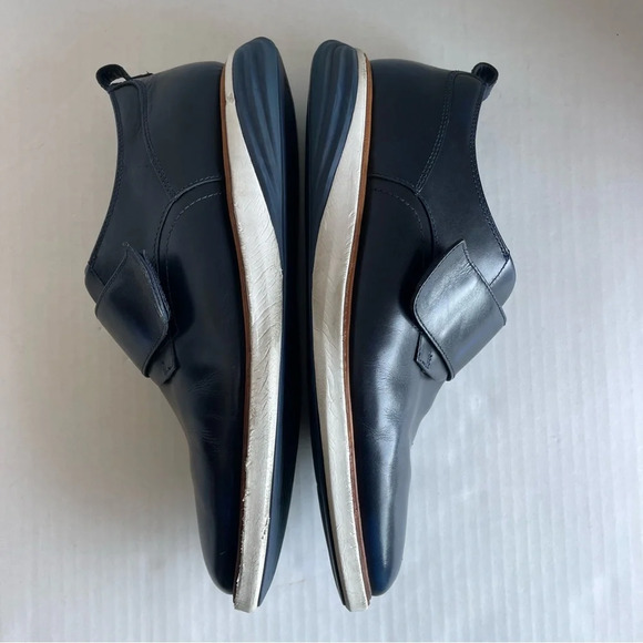 Cole Haan Mens Grand Evolution Monk Strap Oxford Deep Blue Leather Size 11 - Picture 6 of 15